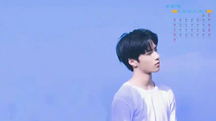 小鲜肉刘耀文2022年7月日历,高清图片 - ipad壁纸