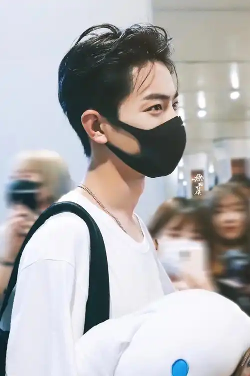 日常见肖战##向全世界安利肖战#肖战名场面之机场大背头一秒沦陷可狼