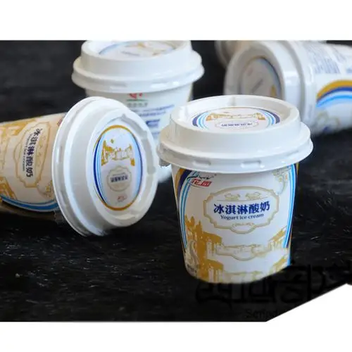 新疆花园冰淇淋酸奶冰激凌可以冻着吃的120克/杯*12个装布丁多省