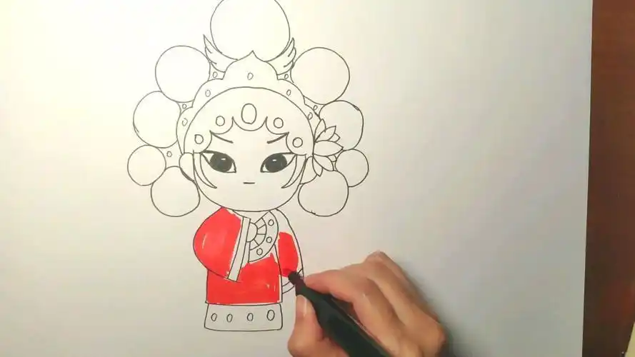 人物简笔画怎么画戏曲戏曲