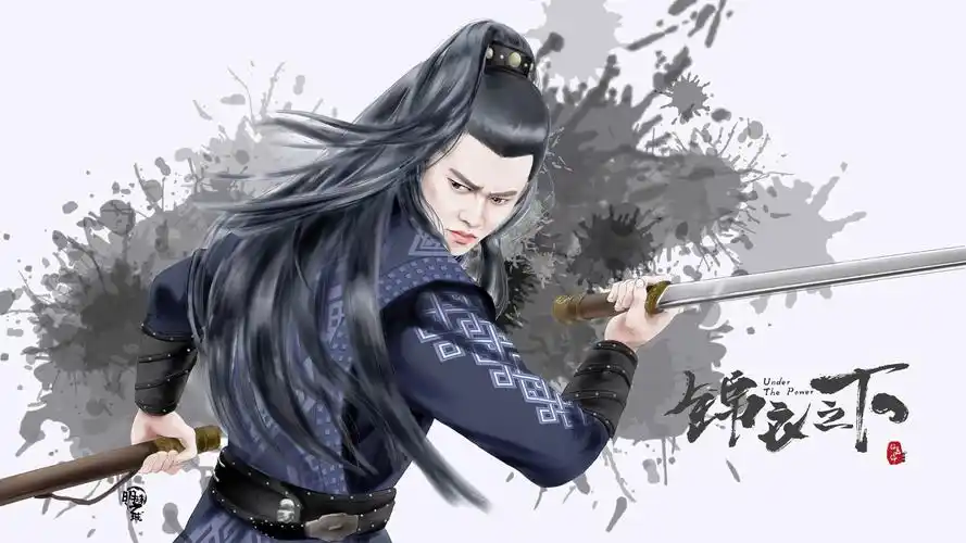 锦衣之下 任嘉伦 古风 水墨 画高清壁纸壁纸(明星静态壁纸) - 静态壁