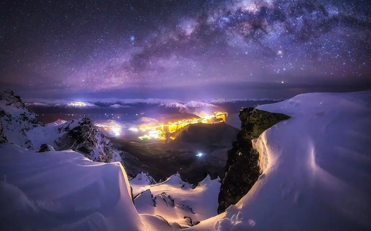 唯美璀璨的星空图片桌面壁纸-风景壁纸-壁纸下载-美桌网