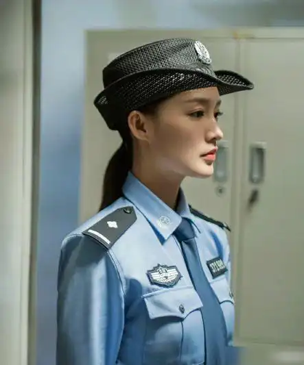 当鸡腿女孩李沁穿上警服后侧脸精致如画被称为最美警花