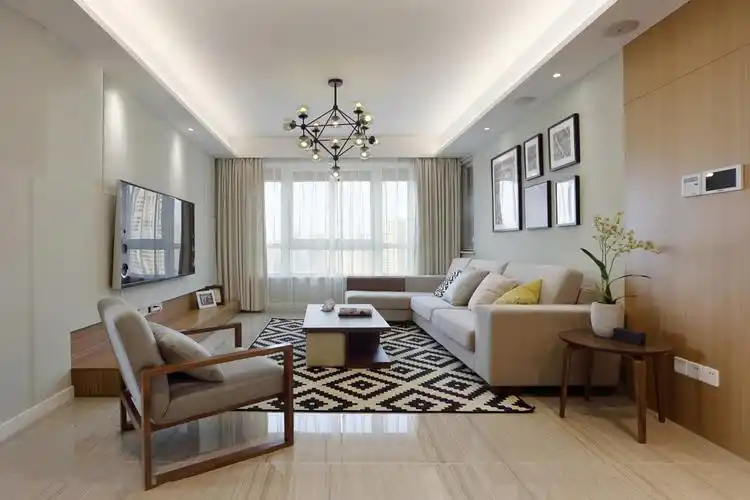 旭日爱上城六区-三居室-130.00平米-客厅装修效果图