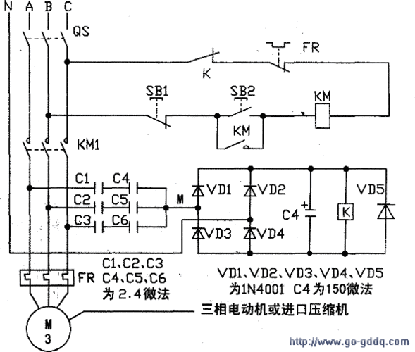 三相交流电机缺相保护器