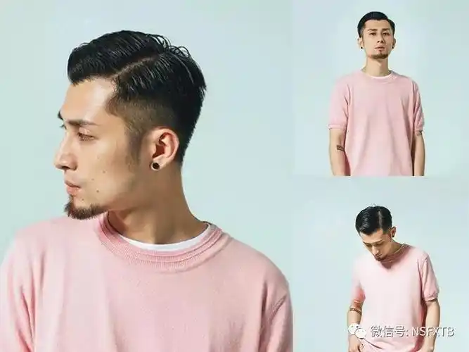 帅气又型的男生偏背斜背发型