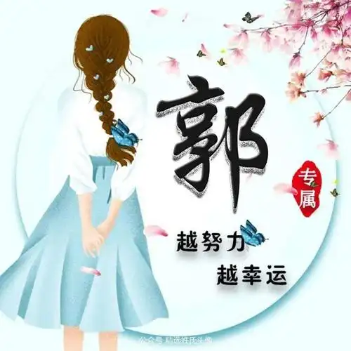 2021古风情怀姓氏头像越努力越幸运越开心越幸福编号2516姓氏名字微信