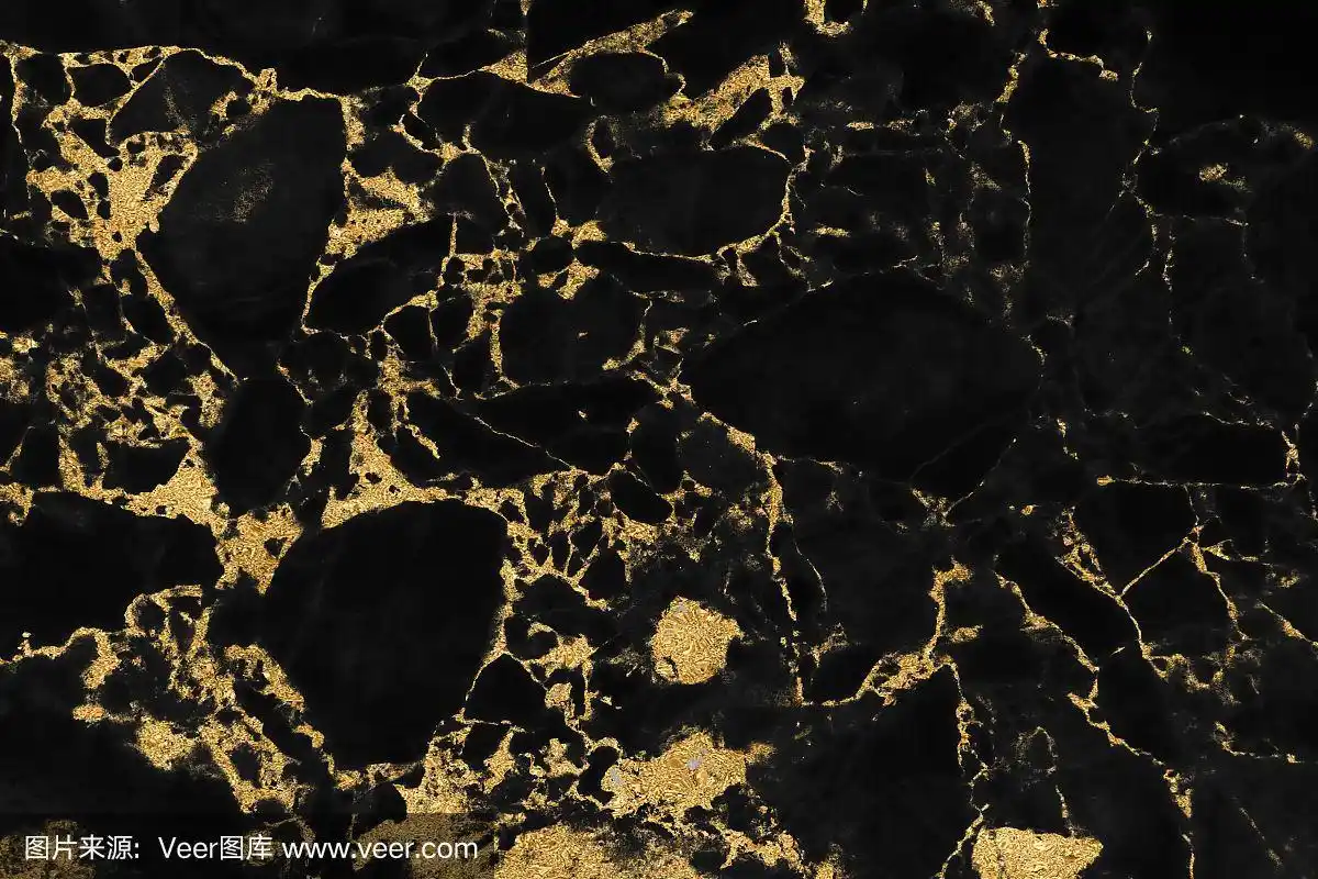 黑色和金色大理石纹理设计的封面或小册子,海报,壁纸背景或现实的商业