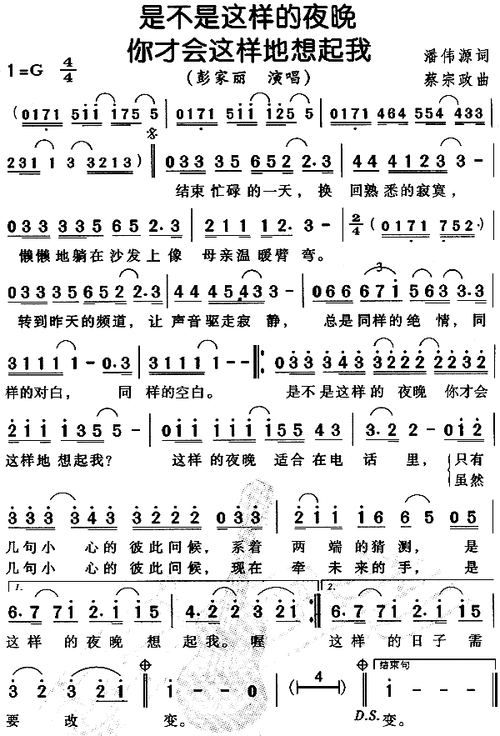 不是这样的夜晚你才会这样地想起我