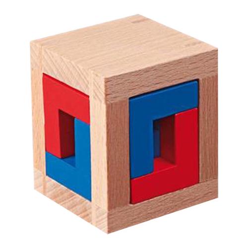 philos迷你圣剑孔明锁木质拼图解谜德国益智类玩具4 caged puzzle