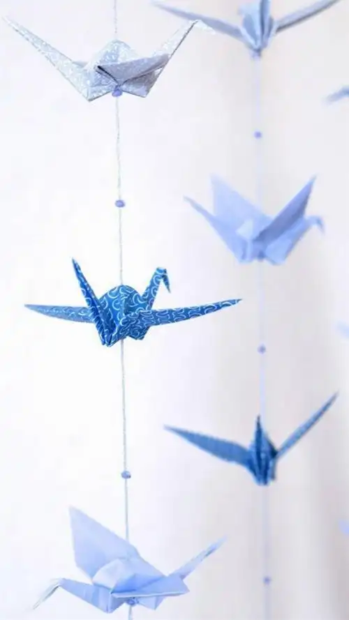 文艺范千纸鹤,高清图片,手机锁屏桌面-壁纸族