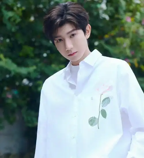 温柔散落的花瓣94  三套纯白衬衫 你最爱哪一套呢  @tfboys-王源