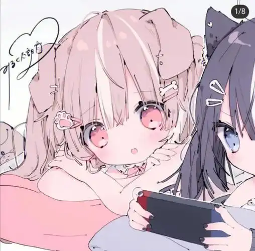 一甜一酷的闺蜜头像来啦