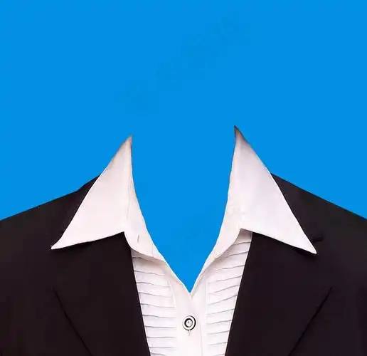 女正装证件照图片psd模版下载