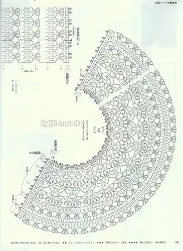 优雅端庄孔雀蓝从上往下钩美丽的钩针开衫