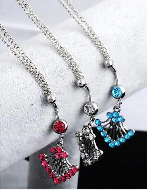 腰链情趣性感腰环链肚皮舞腰链长款脐钉穿刺欧美银色腰间配饰链腰饰