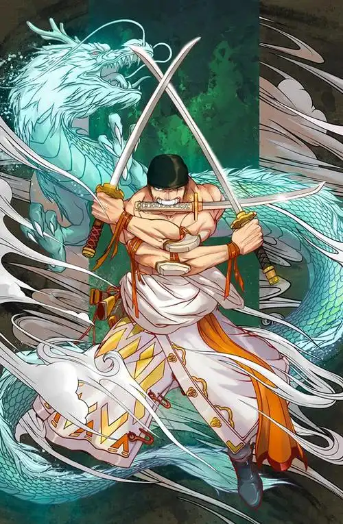 海贼王索大风骚帅气壁纸军装索隆和警察索隆你喜欢哪一个