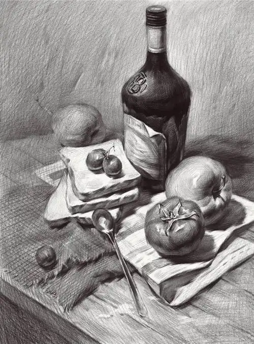 素描静物深度解析_武汉麦高画室_零二七艺考