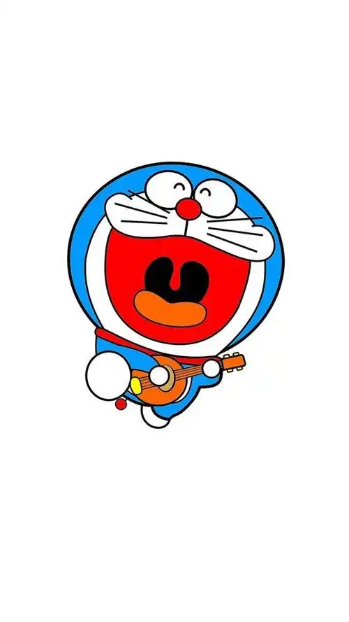 哆啦a梦简约背景,高清图片,手机锁屏桌面-壁纸族