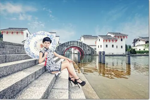 【【强人d700】-- 梦里水乡摄影图片】南海影视城人像摄影_pyzyq