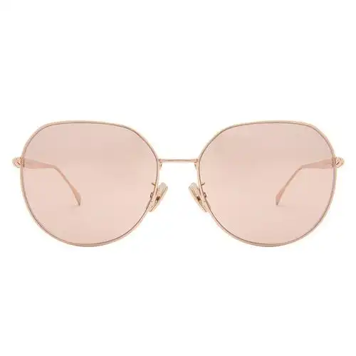 直营fendi芬迪细框渐银浅彩镜片logo镜腿太阳镜0451眼镜墨镜