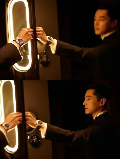 胡歌 站在巨人肩膀上我又摘得白玉兰##胡歌晒王家卫背影照