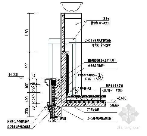 外墙外保温节点做法深化设计(含岩棉防火隔离带)
