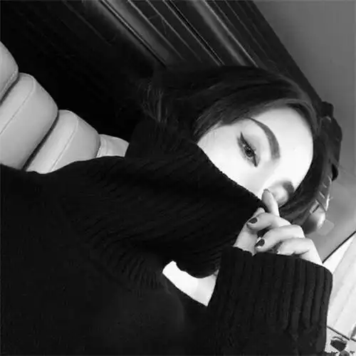 女生冷酷无情霸气黑白头像图片