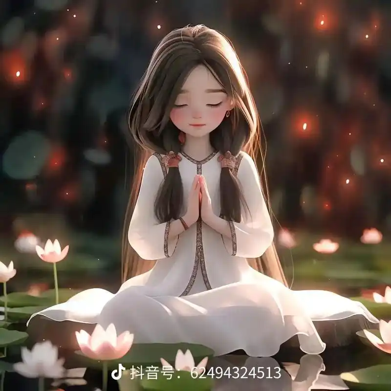 双手合十祈祷糸女头    愿家人平平安安.健健康康.无病无灾 - 抖音