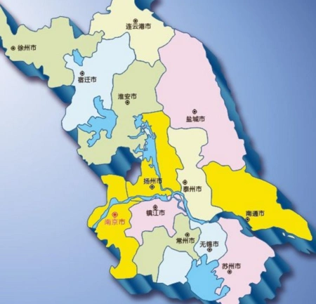 江苏省有多少个城市分别是哪些
