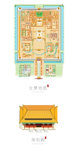 forbidden city 故宫全景地图