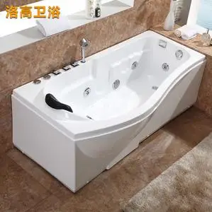 圣娜 亚克力浴缸浴盆 独立式小户型家用按摩冲浪浴缸 恒温浴池207