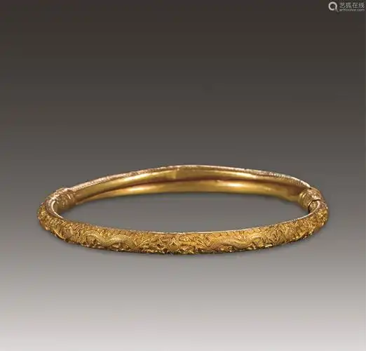 明金质九凤瑞兽纹项圈