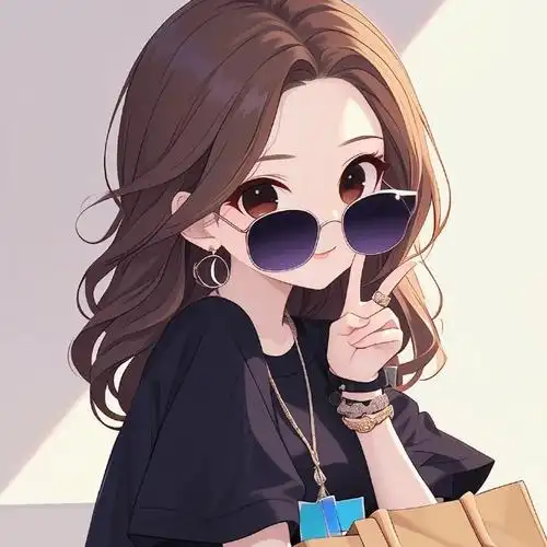 戴墨镜的女生,酷毙了#分享图片##女生头像##无水印头像##高清女头