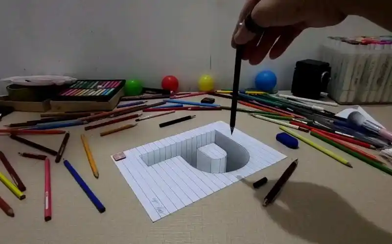 教你立体画,简单教程人人可学,需要的画友收藏试试!