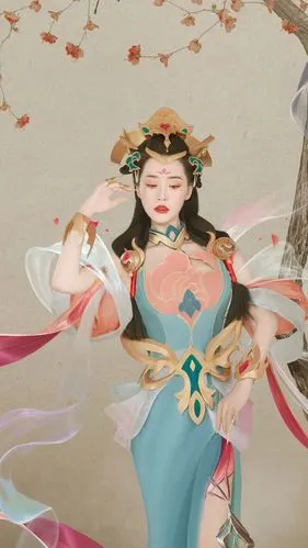 目前玩家可在盘子女人坊全国门店体验王智同款王者荣耀杨玉环古装摄影