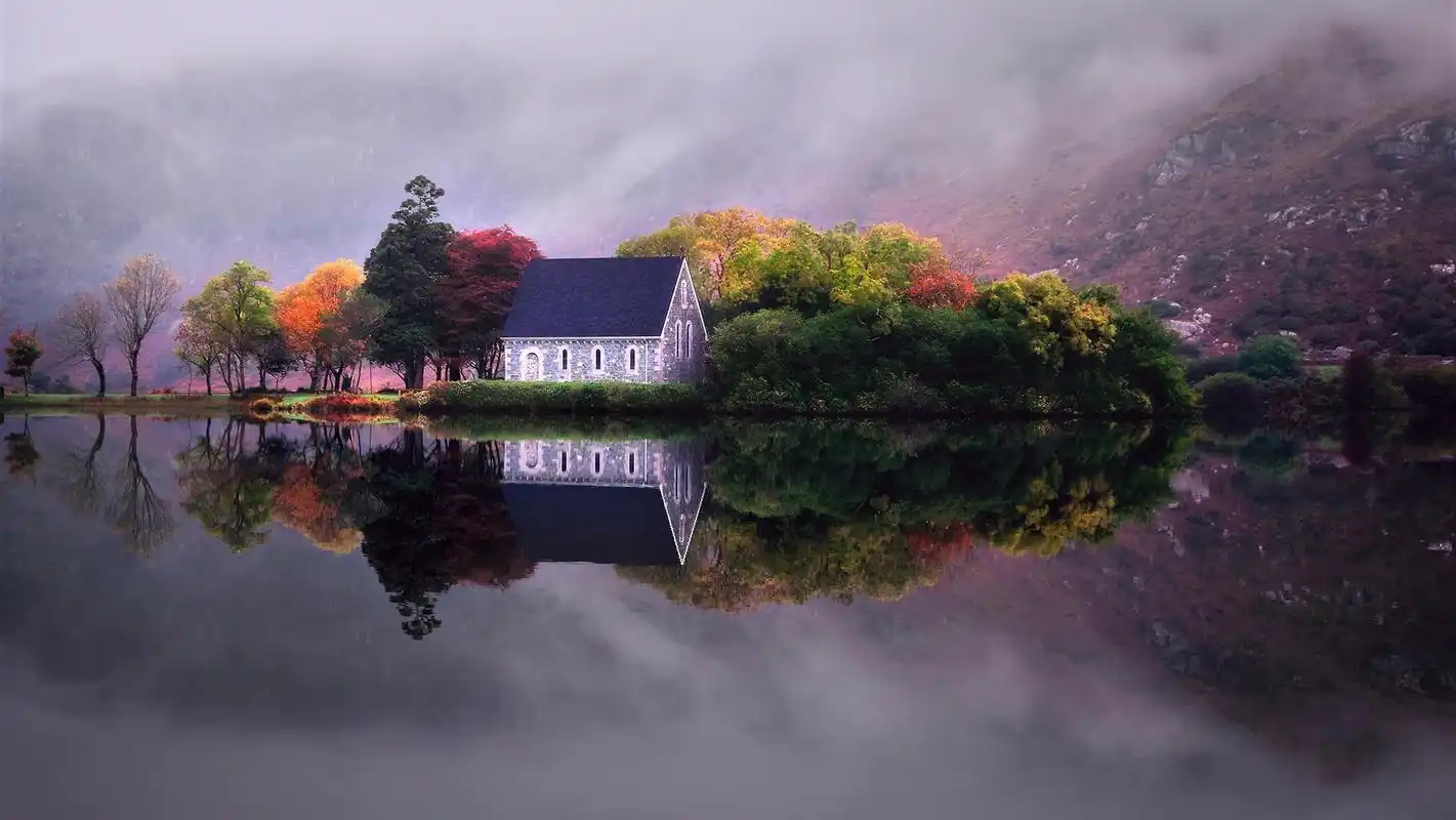 首页 桌面壁纸 风景壁纸 清新的房屋建筑摄影图片高清宽屏壁纸