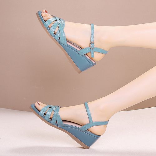 真皮凉鞋女夏新品