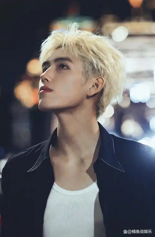 22岁陈飞宇果然是漫画脸,染金发出来炸街,这个阿瑟真的有点帅