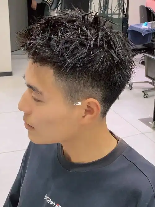 男士01摩根烫碎盖一比一还原图片效果