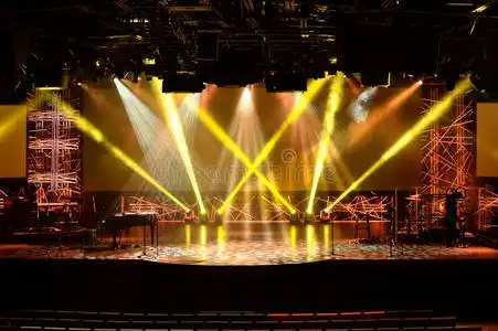 拱形门黄色舞台图片-拱形门黄色舞台素材-拱形门黄色舞台插画-摄图新