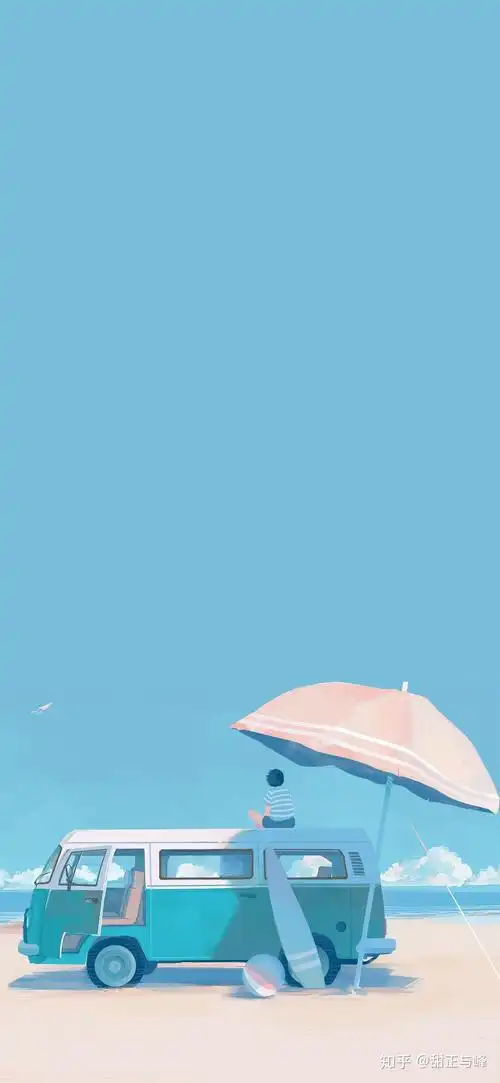 求蓝色系全面屏壁纸很明亮的那种