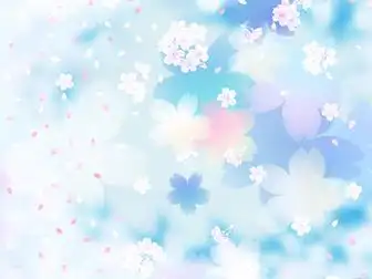 蓝蓝的水漂浮着花瓣ppt背景图片