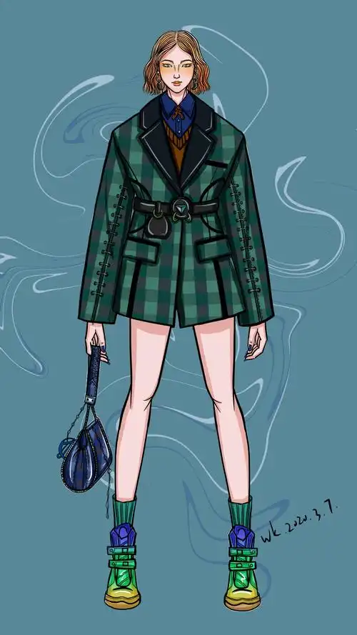 服装设计时尚插画