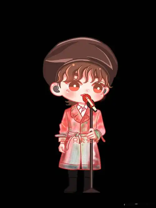 易烊千玺立麦卡通小合集,q版可爱带走想rua