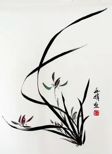 陈兆娟国画兰花作品欣赏