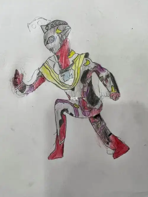 儿子画的泽塔奥特曼