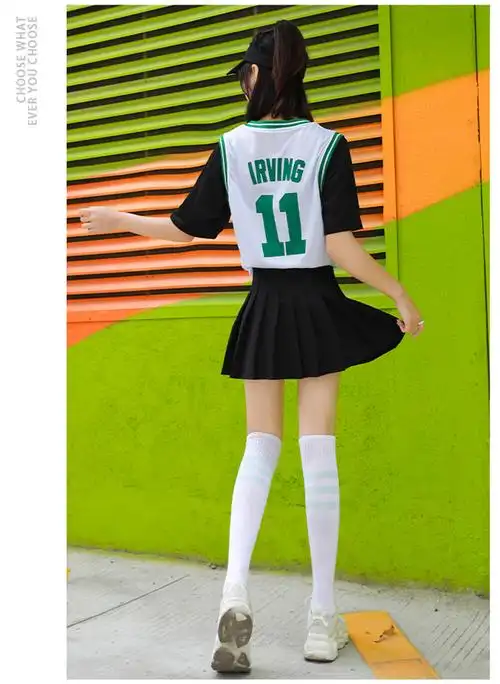 啦啦队队服2021韩版新款女团热舞拉拉队服装女成人足球装啦啦操演出服