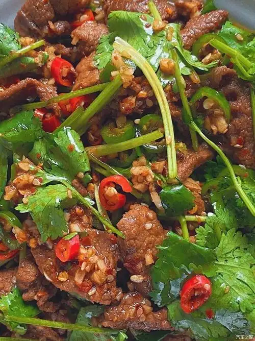 凉拌牛肉,我做的这道菜很好吃