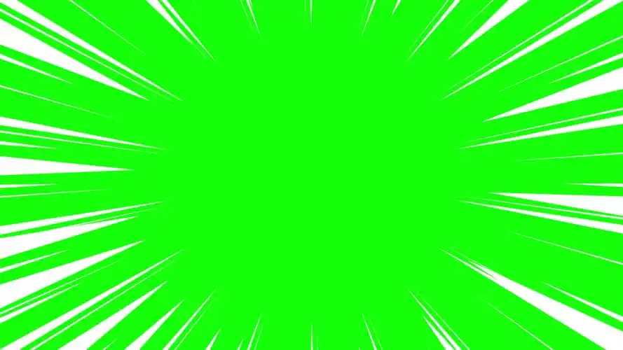 【绿幕素材】全网最全up所需的10种集中线绿幕素